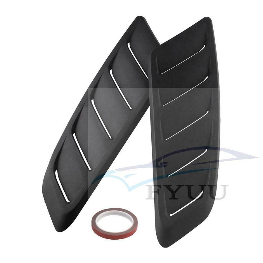2PCS ABS Car Air Intake Scoop Bonnet Hood Vent Front Hood Vent For Ford Mustang