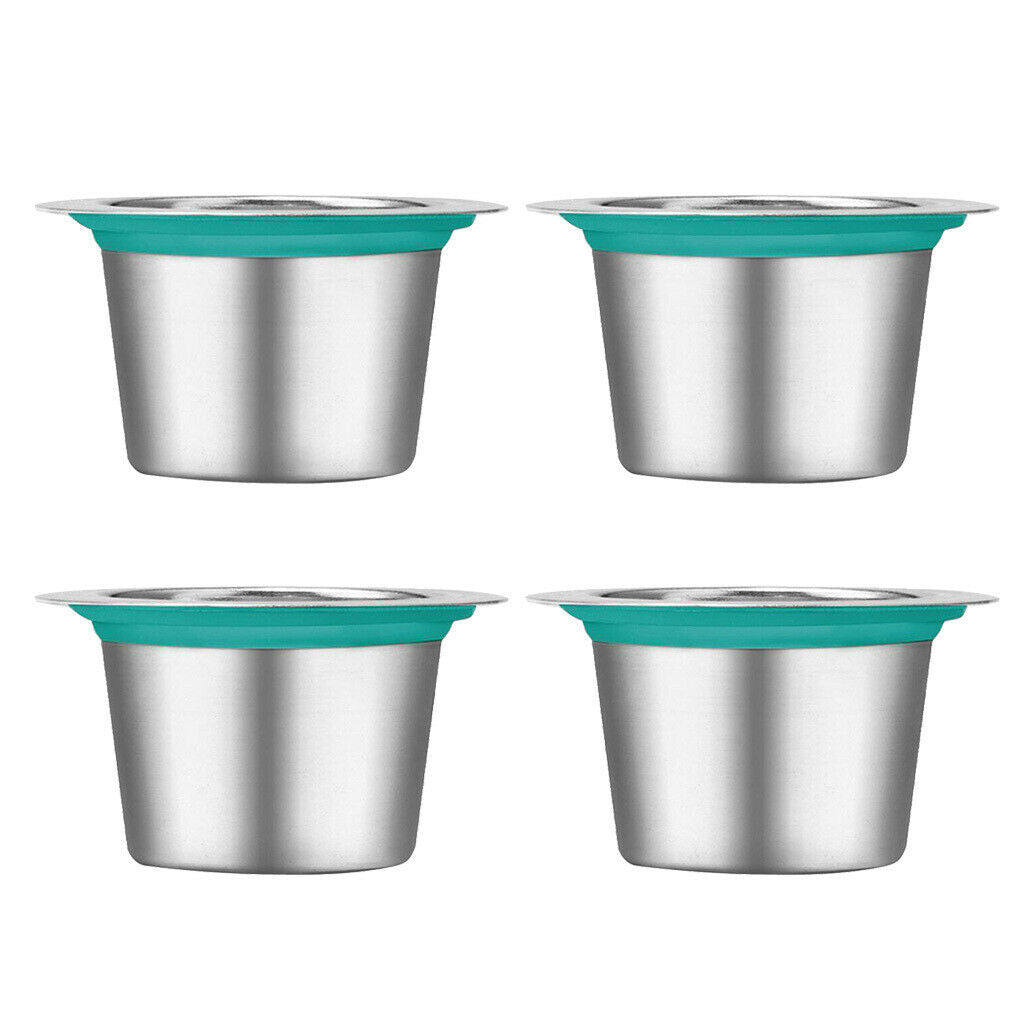 4Pcs/Set K Cups Filters Easy To Use Capsule Cup Filters Eco Friendly Steel