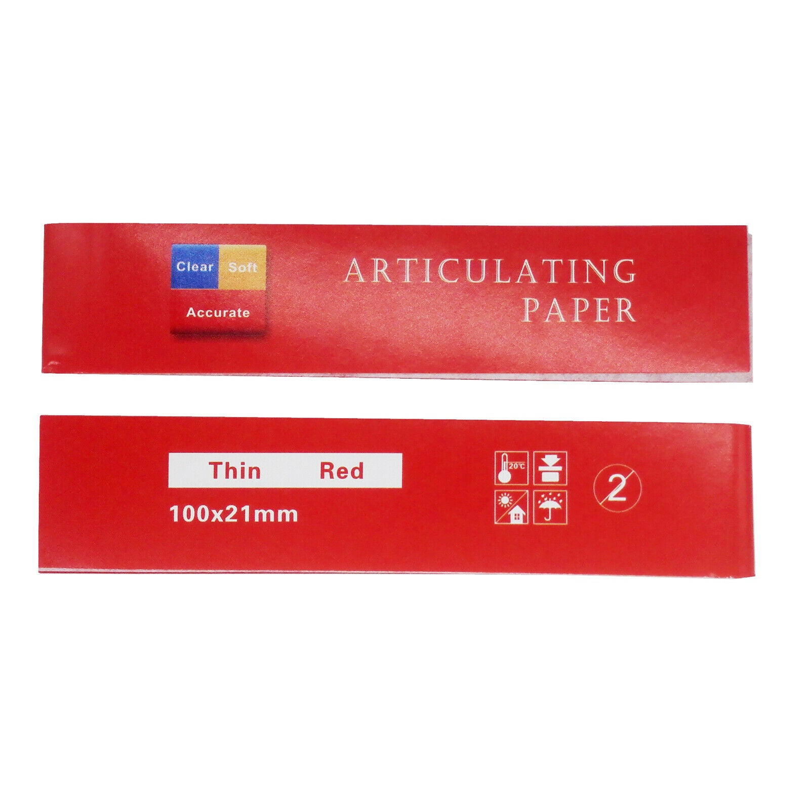 Dental Articulating Paper Thick Thin Red-A Strips 10 books*40 sheets per Box
