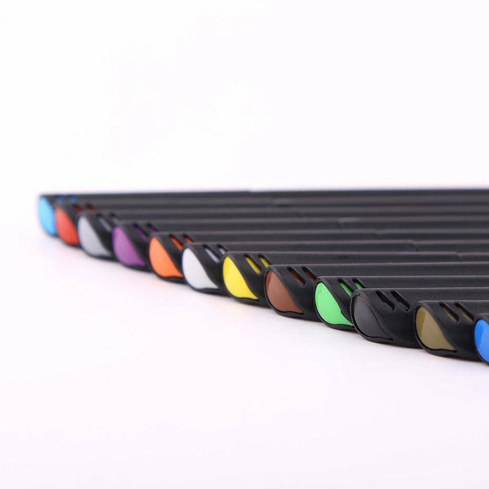 12pcs color pen set fine line drawing pen porous fine point markers K2 aLSJCA