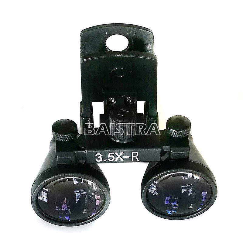 3.5X-R Dental Surgical Magnifying Loupes Binocular Glass Magnifier Clip Type