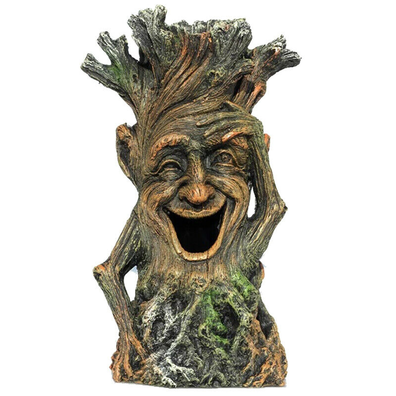 Aquarium Wood Tree Man Decoration Ornaments Fish Shrimp Shelter Fish Tank LaG7K7