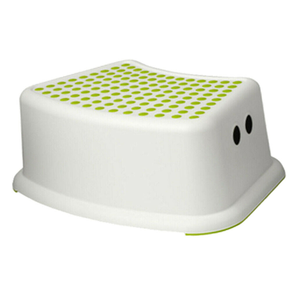 Kids Children Toilet Foot Step Stool For Lowes Height (Green/13x37x24cm)