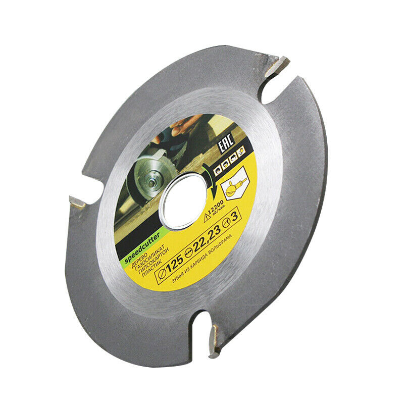 125mm 3T Circular Saw Blade Wood Carve Cut Disc Electric Grinder Carbide Polish