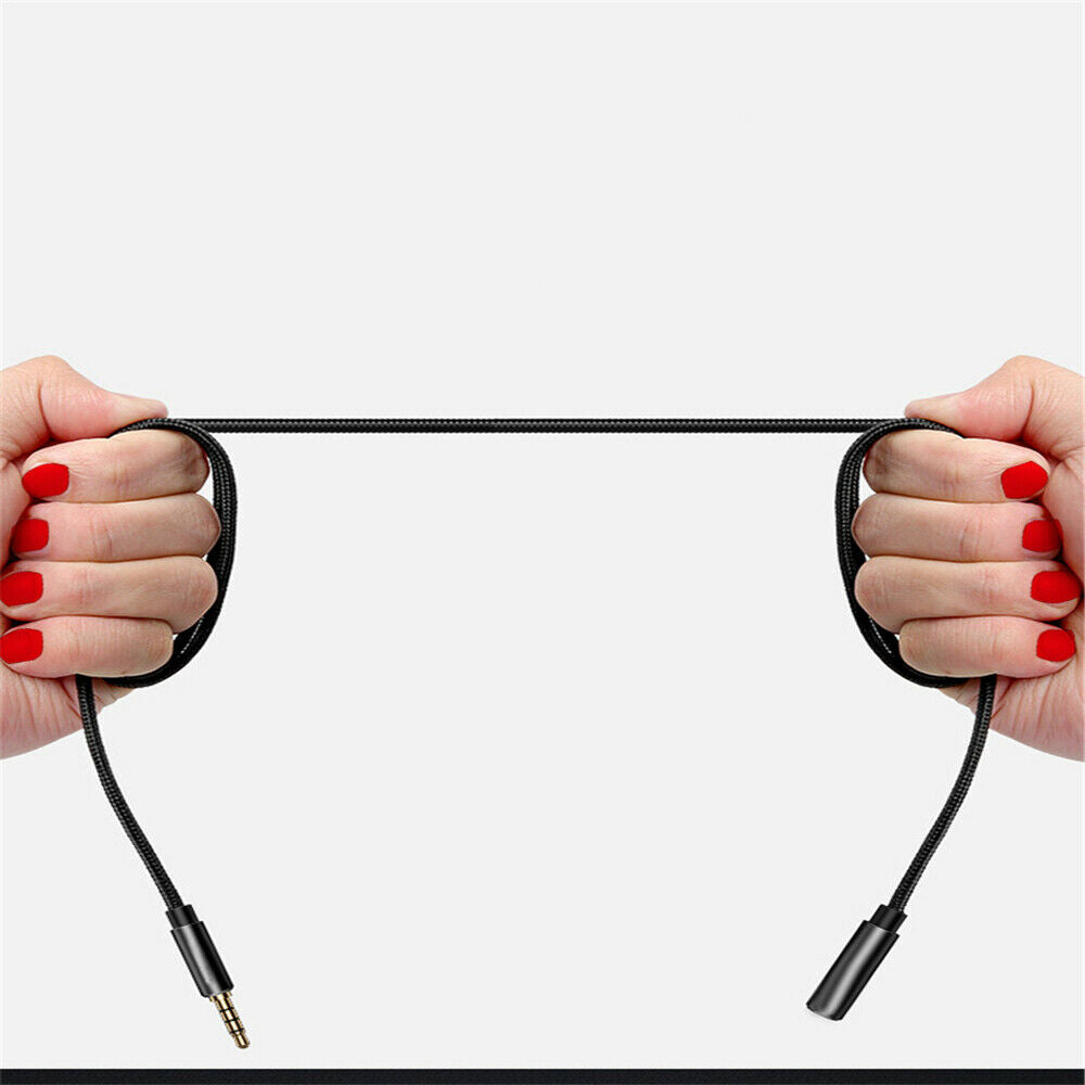 3.5mm Male to Female Stereo Extension Adapter Cable For AUX Car Audio Cable