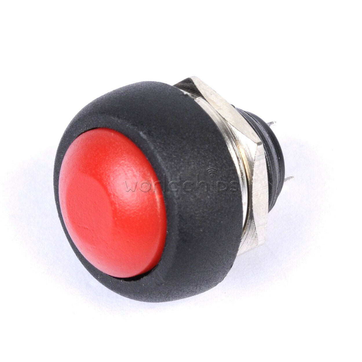 50x 12mm Mini Waterproof Momentary ON/OFF Push Button Round Switch Red