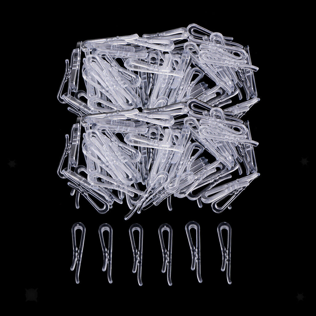 400x Clear Sewing Clips DIY Shirt Pins Craft Trouser Apparel Peg Clips 40mm