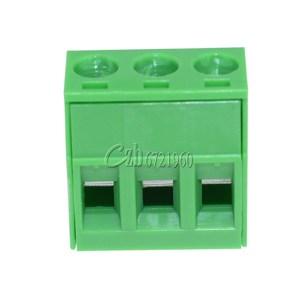 10Pcs KF2EDGK KF-3P Right Angle Plug-in Terminal Connector 5.08mm Pitch