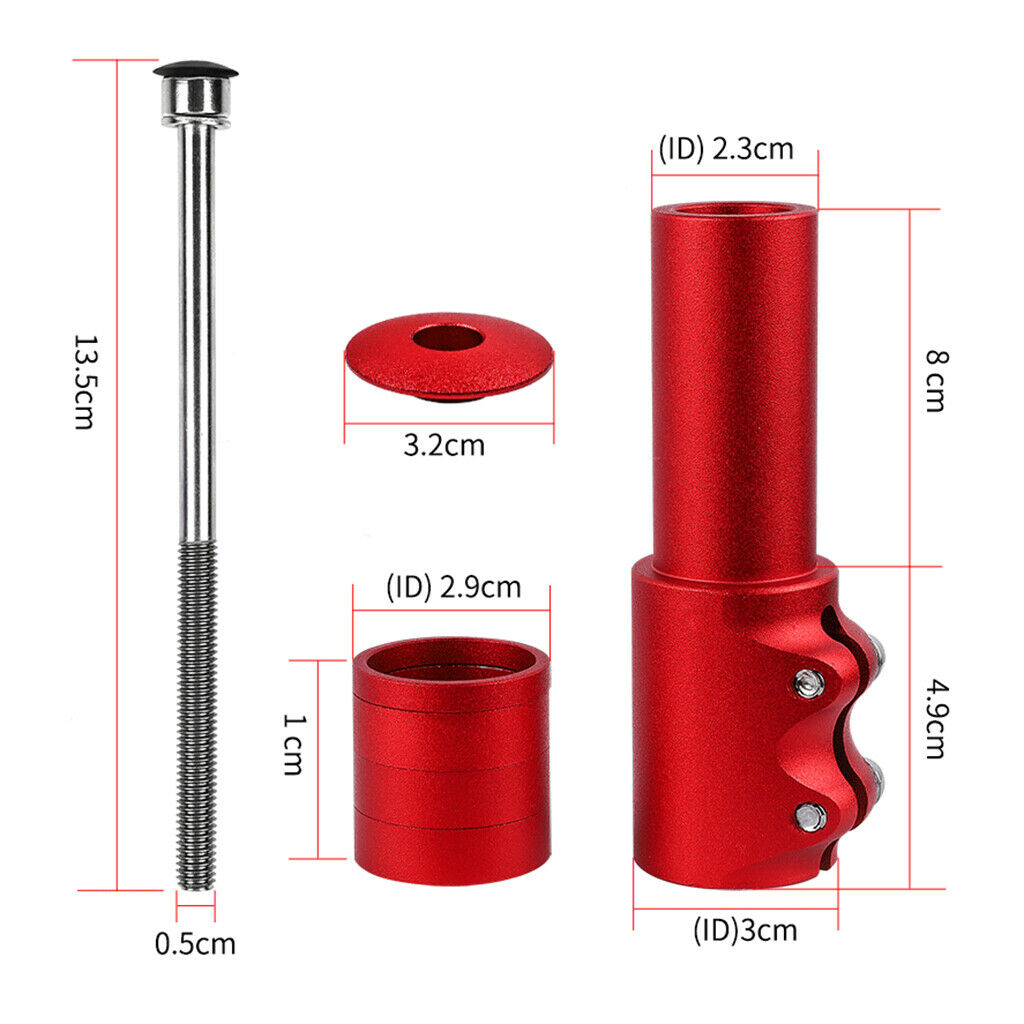 Adjustable Bicycle Headset Extender Handlebar Riser Head Up Adaptor Silvery