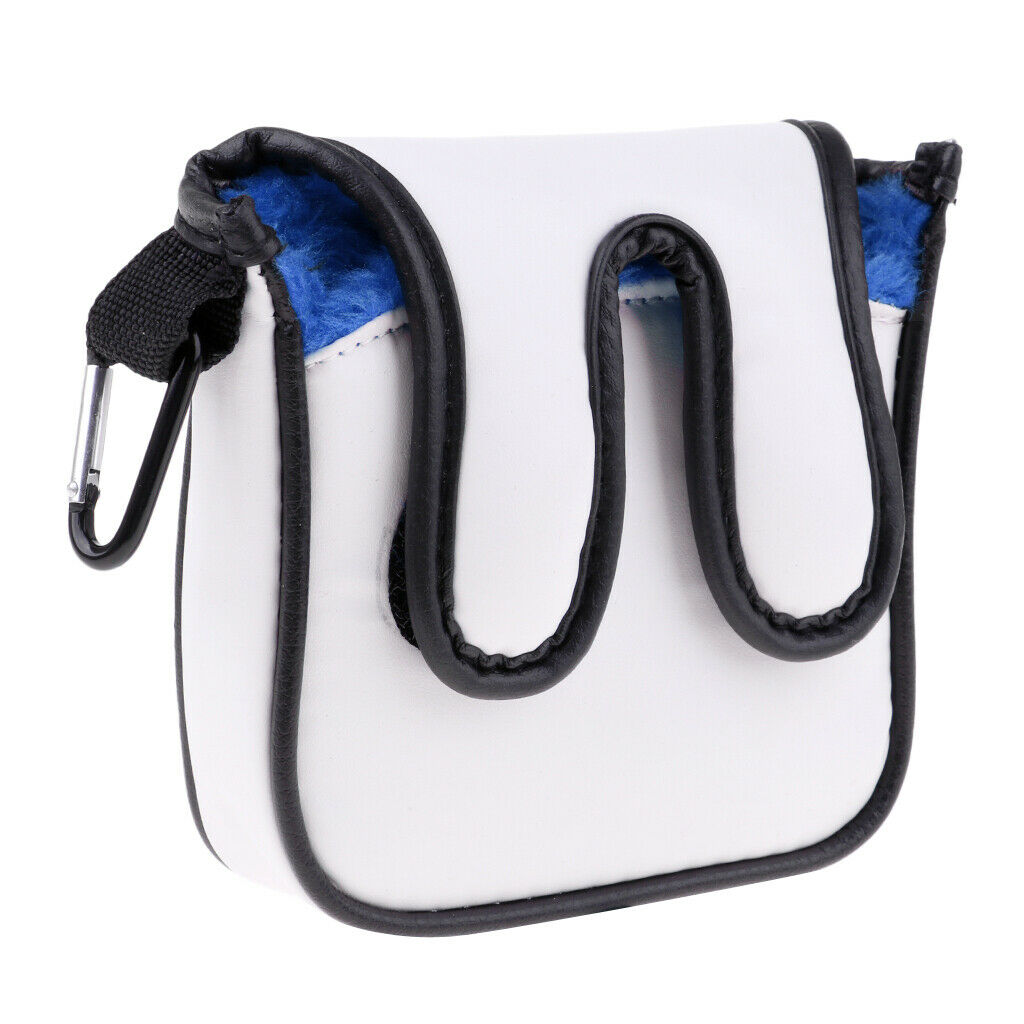Premium Square Golf Mallet Putter Head Cover Club Protector Headcover Blue