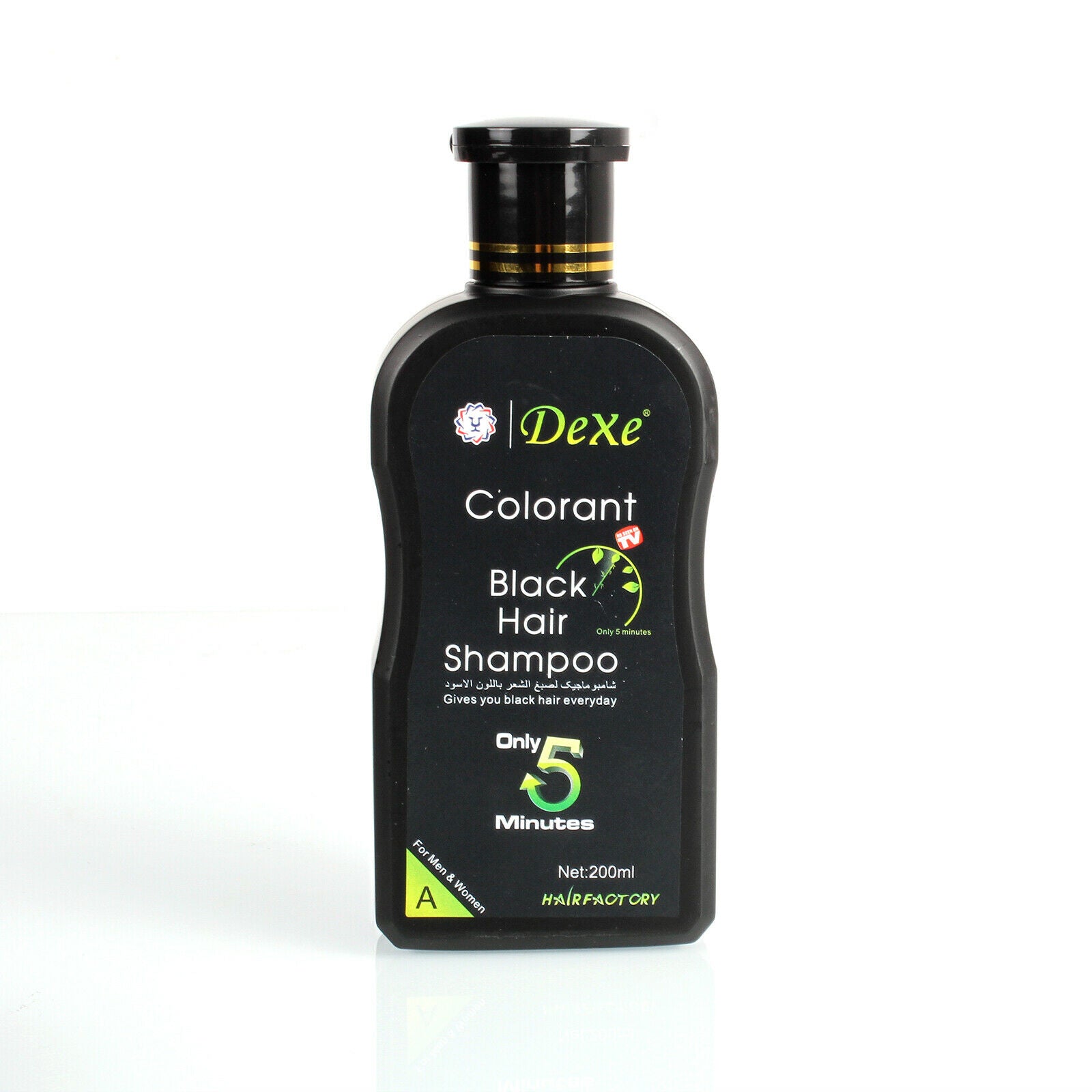 2pcs/set DEXE 200ml Black Hair Shampoo Instant 5-Min Hair Color Instant Hair Dye