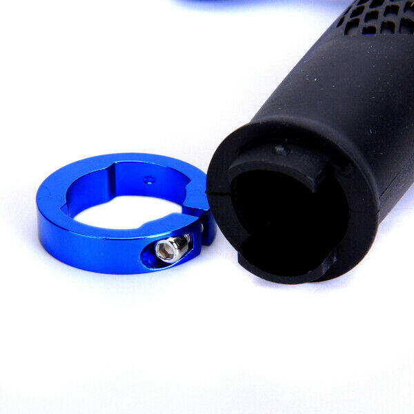 1 Pair Multi-position Bicycle Bike Bar Ends Handlebar Grips (Blue)