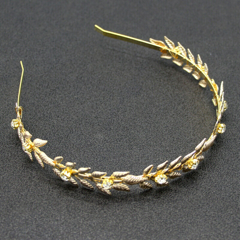 Women Leaf Hairband Headband Headpiece Bridal Wedding Tiara Hair Accessor.l8
