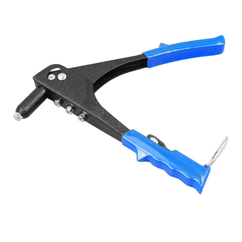 Rivet 2.4 / 3.2 / 4.0 / 4.8Mm  Hand Riveter Gun Heads and 40 Rivets Pop Pot