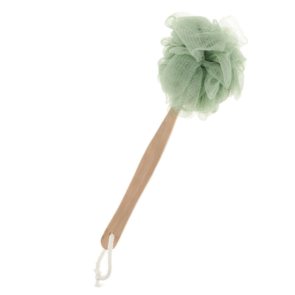 8 Pack 14.2" Long Handle Bath Body Brush Scrub Puff Sponge Back Scrubber