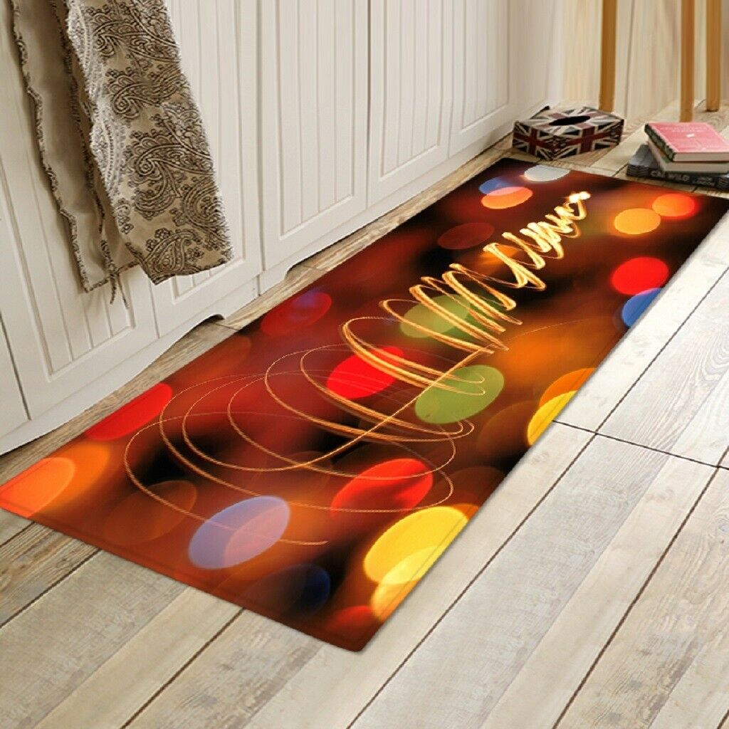 Living Room Floor Mat Carpet Bedroom Area Rug for Christmas  Light Yellow