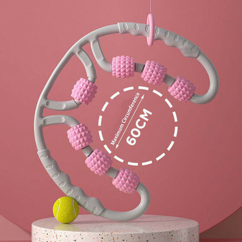 7 Wheel Floating Massage Roller Arm Leg Neck Muscle Roller Tissue Fitness Rol Kt
