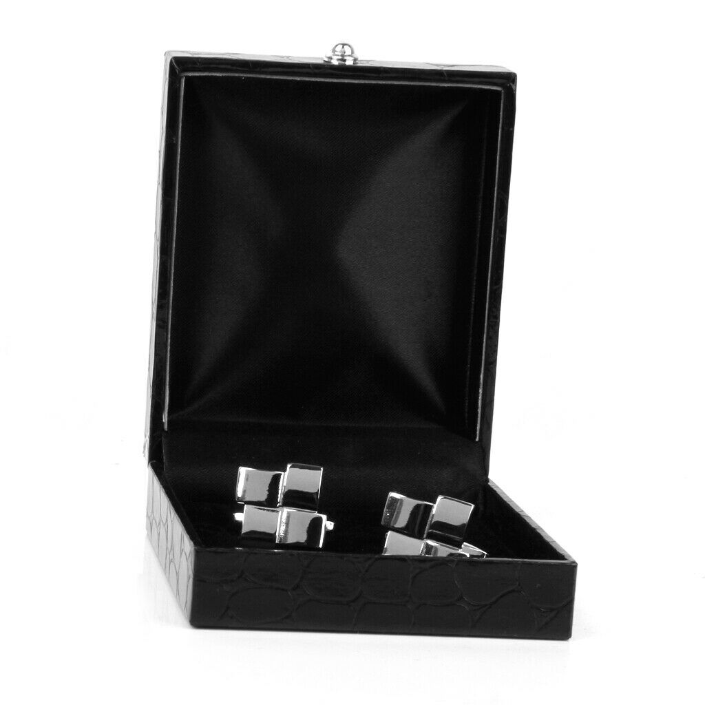 Black PU Leather Tie Clip