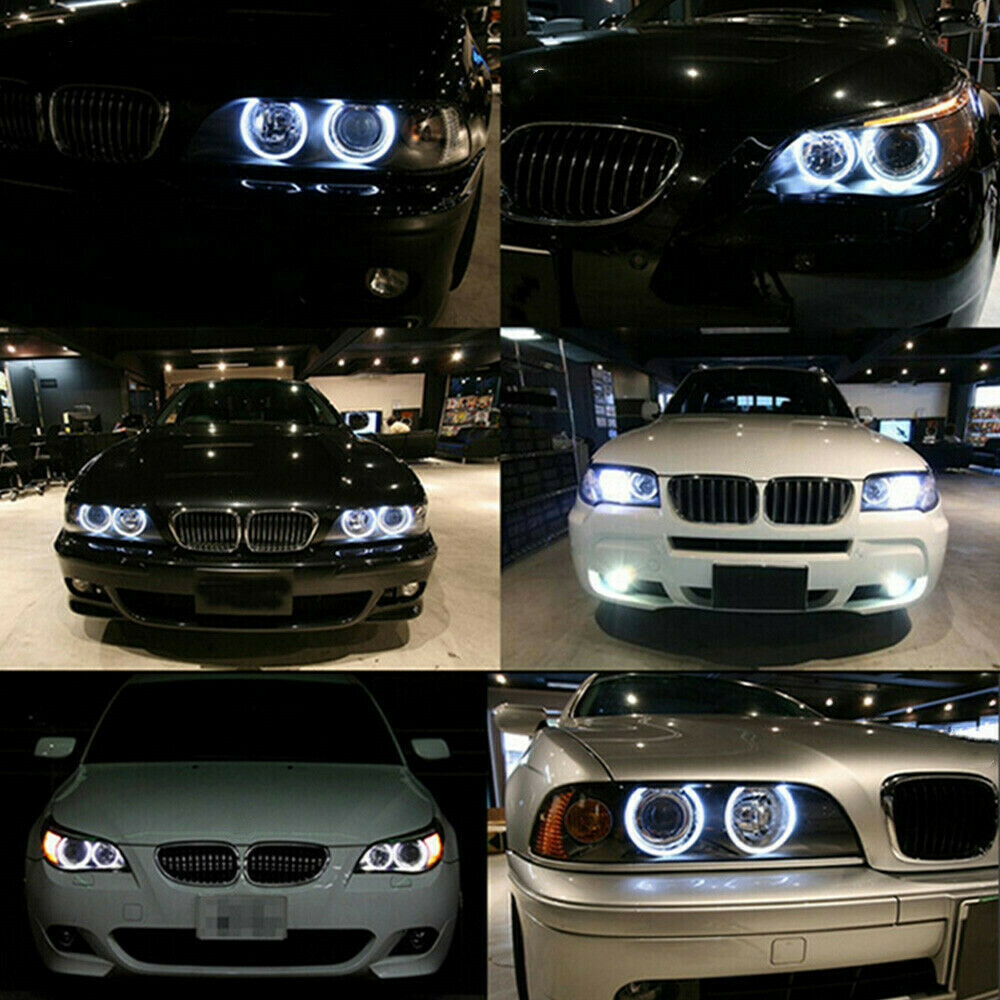 6000K LED Angel Eyes Halo Ring Marker Light Bulb Lamp For BMW E90 E91 Error Free