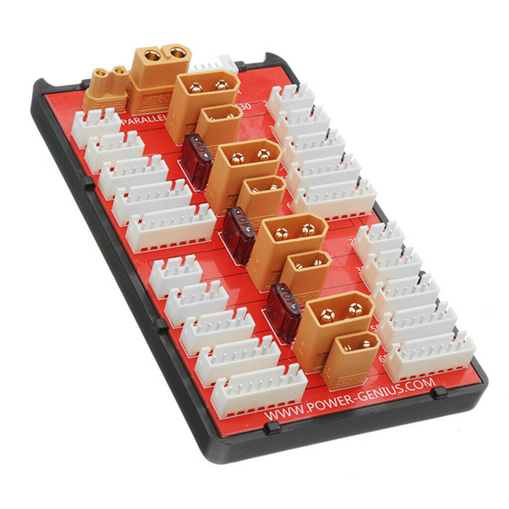 2-In-1 Parallel Charging Board Supports 4 Packs 2-6S Lithium Battery Adapter