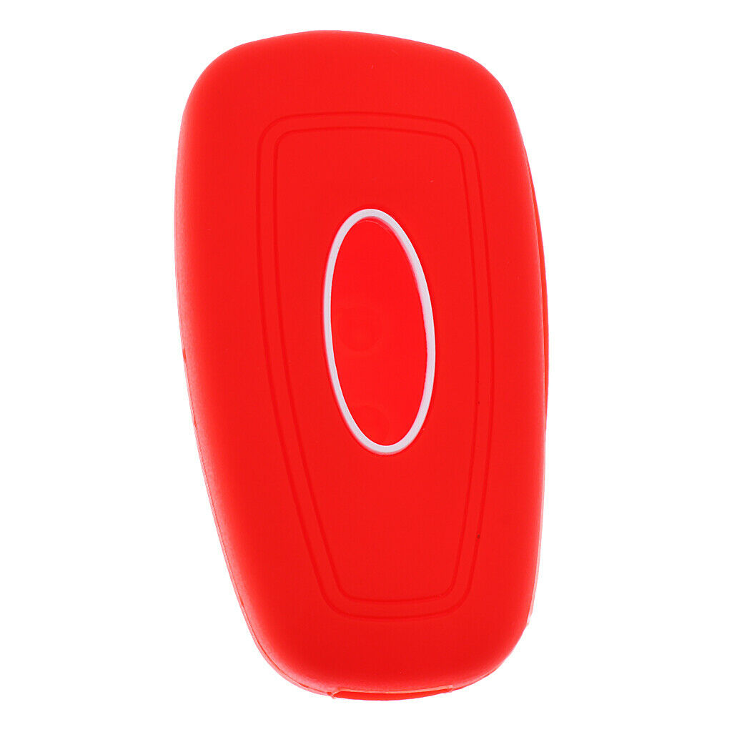 Silicone Car Key Shell Case Fob Cover Housing for Ford   Focus Red