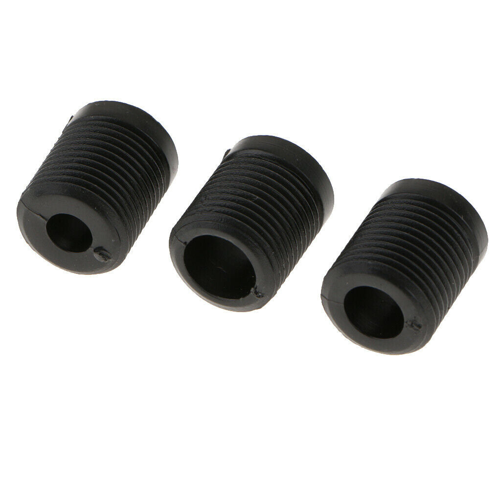Aluminium Alloy 12mm Length Manual Gear Shifter Knob with 3 Adapters Black