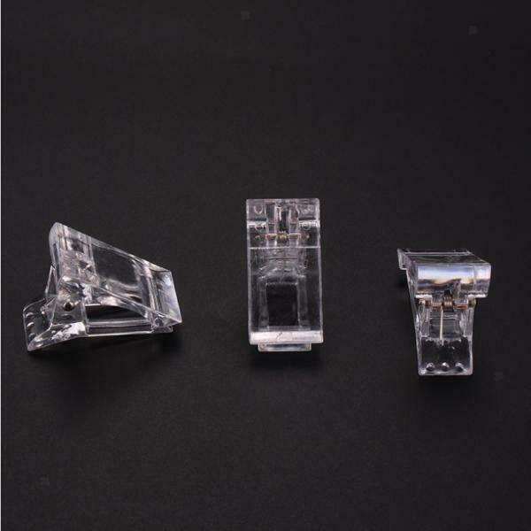 10x Manicure Nail Tips Clip for Poly Gel Quick Building Extension Tool