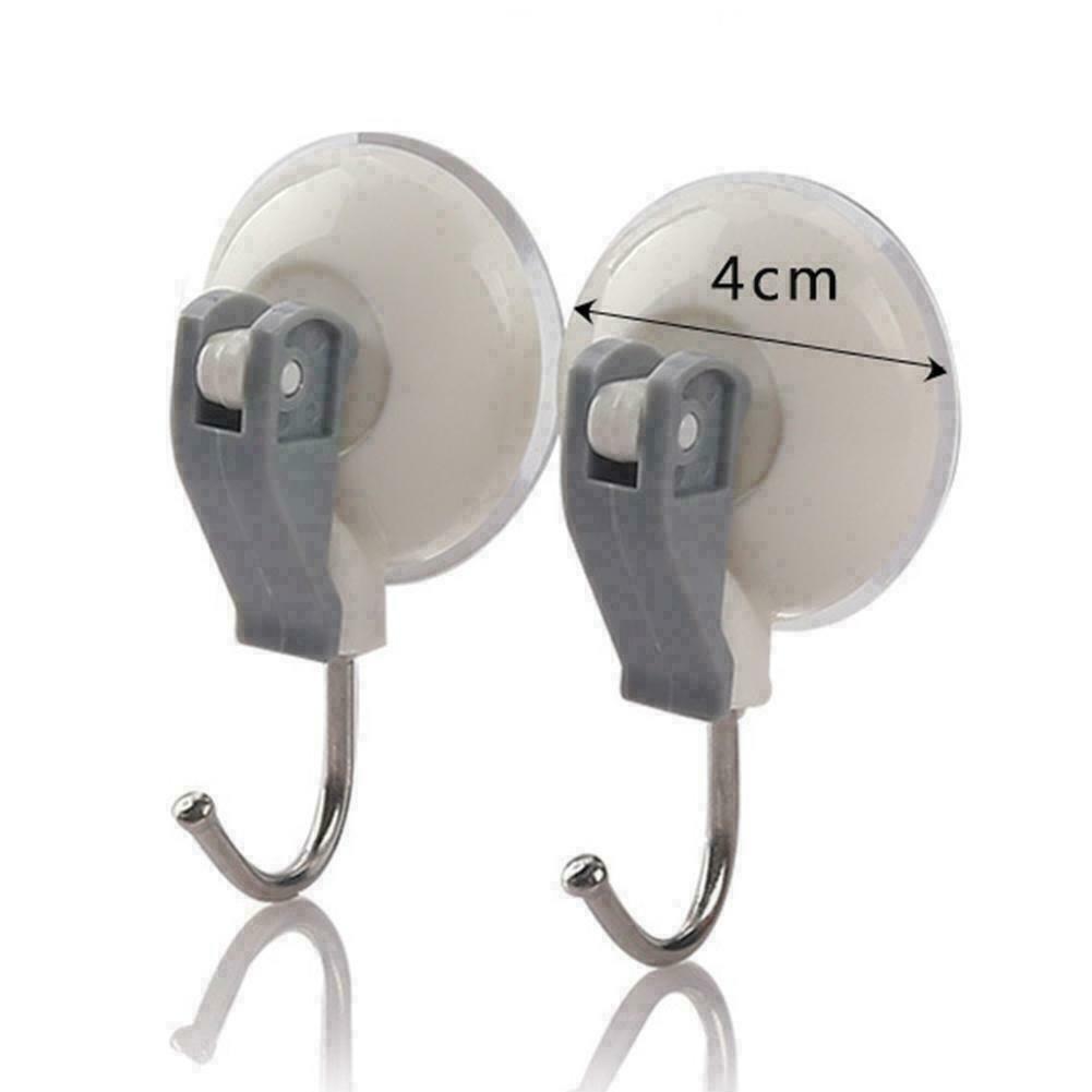 2Pcs Vacuum Suction Cup Hook Snap Lever Bathroom/Kitchen M2C5 Sucker Holder W8Z8