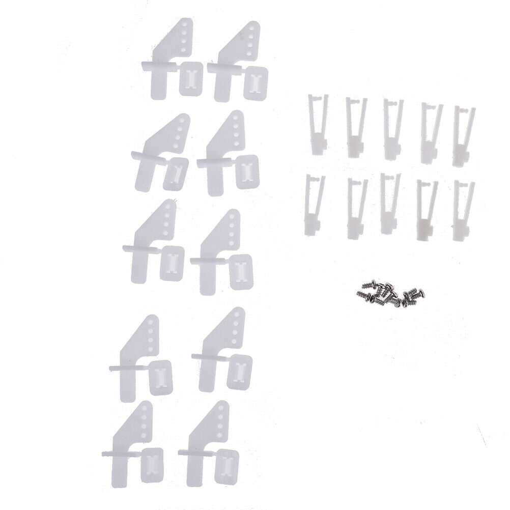10 sets medium lock on nylon control horn and clevis 21mm set rud .l8
