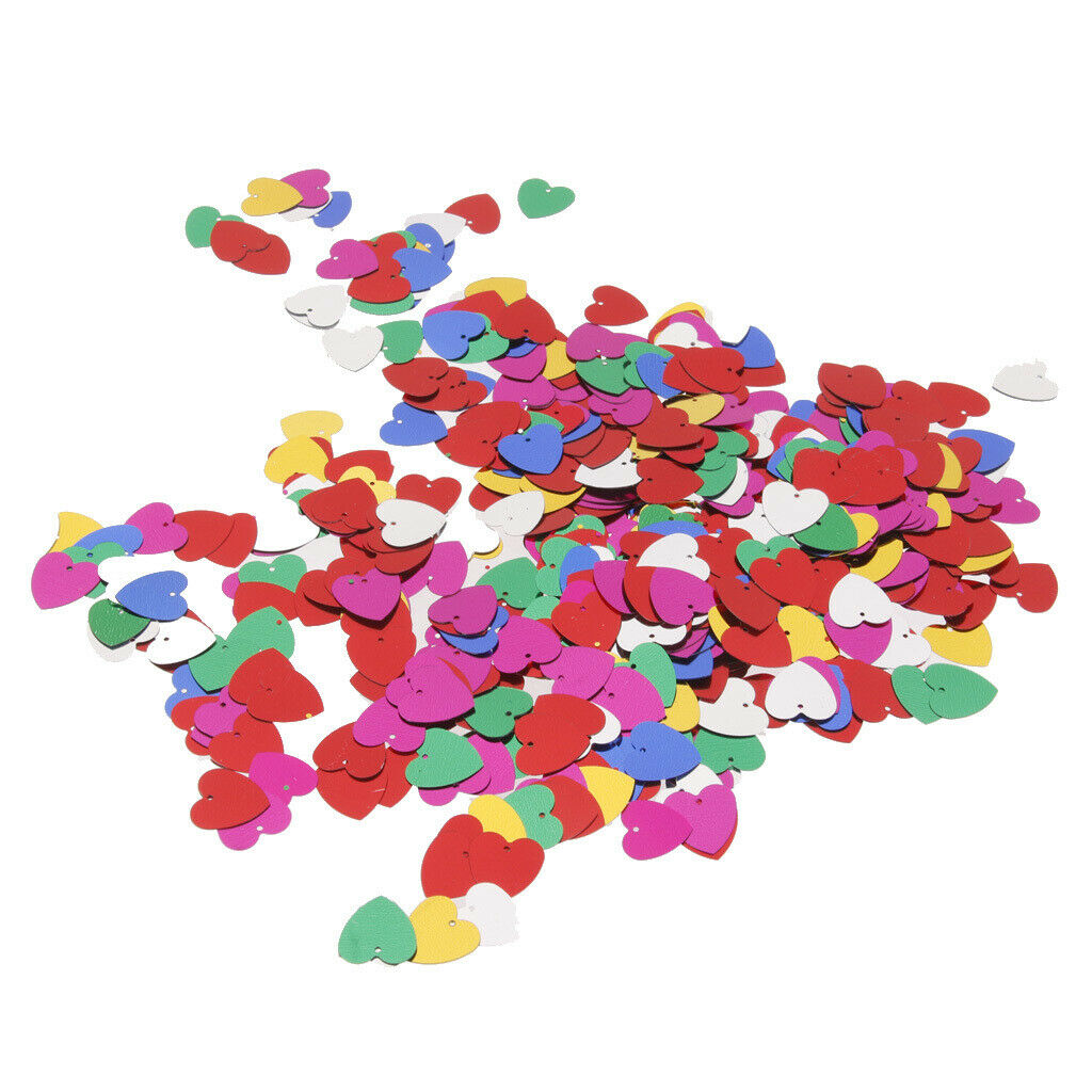 Mixed Color Confetti Sprinkles Heart Paper Party Decoration Celebration 14mm