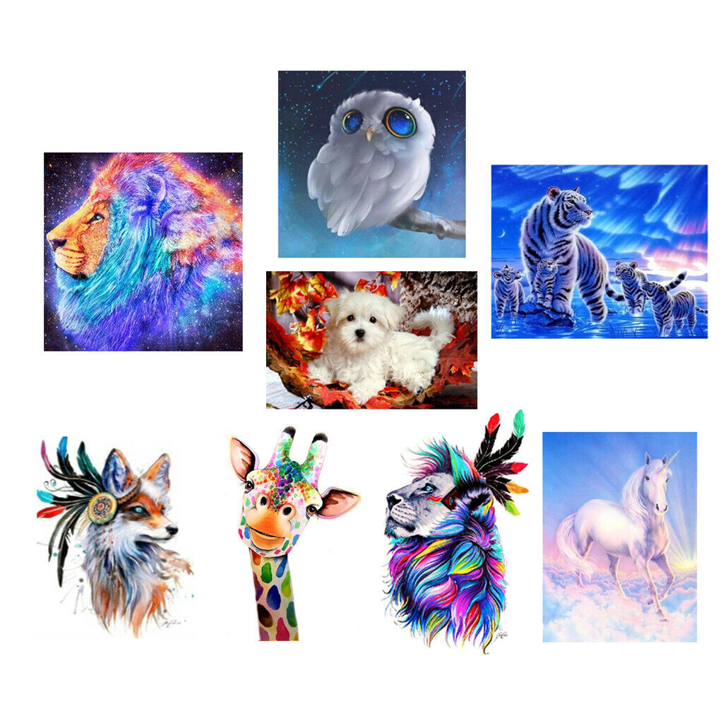 5D DIY Diamond Painting Animal Embroidery Art Craft For Home Decor Lion 1