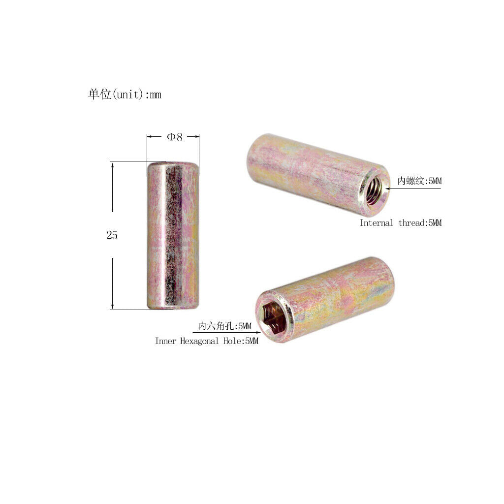 1pc Electric Guitar Bass Trus Rod Buckle Connect Adjust   Connector 8mm