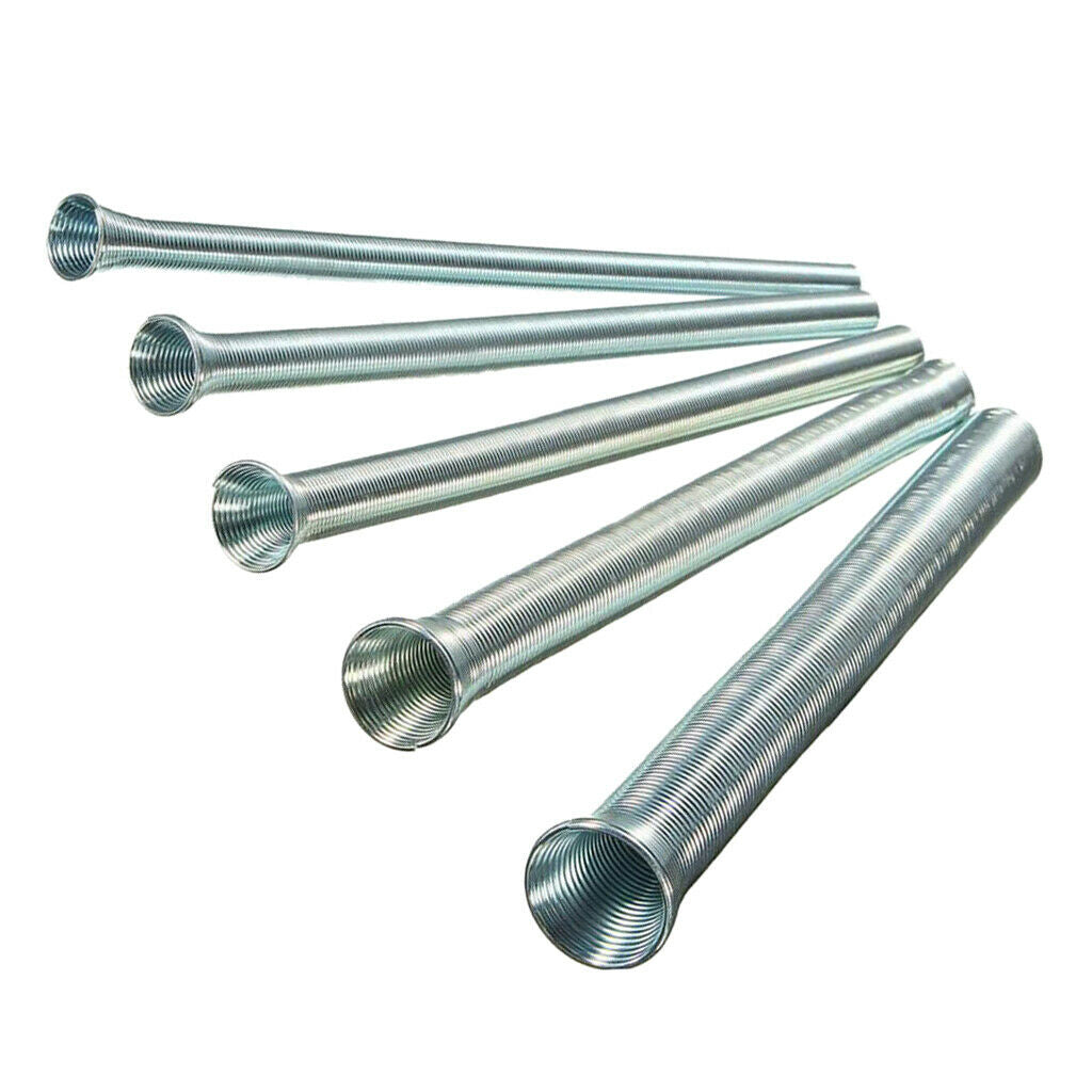 5x Spring Steel Bending Tube Kit 1/4" 5/16" 3/8" 1/2" 5/8" O.D. 21cm Long