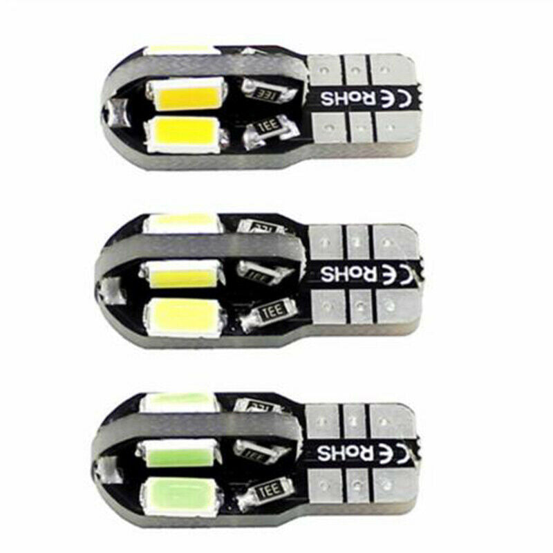 10 x T10 194 168 W5W 5730 8 LED SMD White Car Side Wedge Light Lamps Set Can SJ