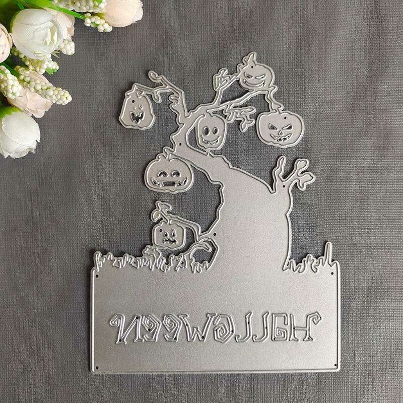 Metal Halloween Pumpkin Cutting Dies Stencil DIY Scrapbooking Album Paper Card