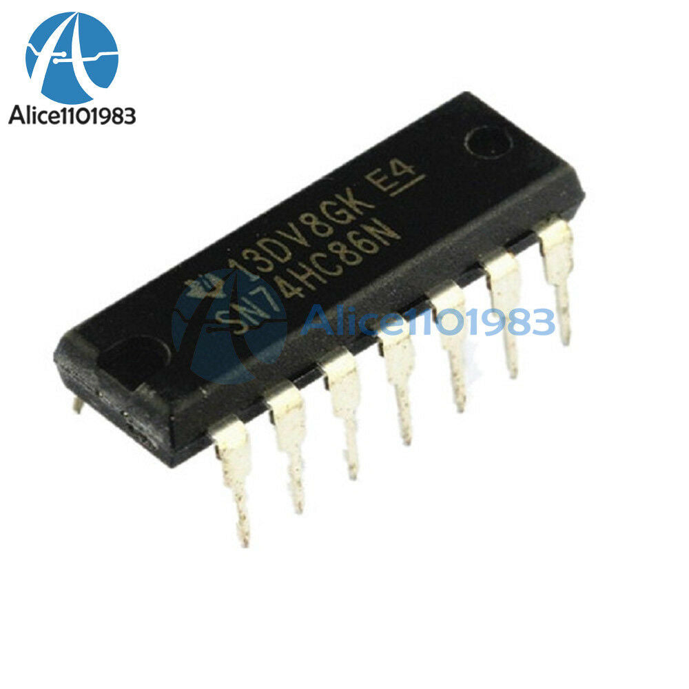 10PCS TI chip IC 74HC86N 74HC86 DIP14 DIP-14 NEW