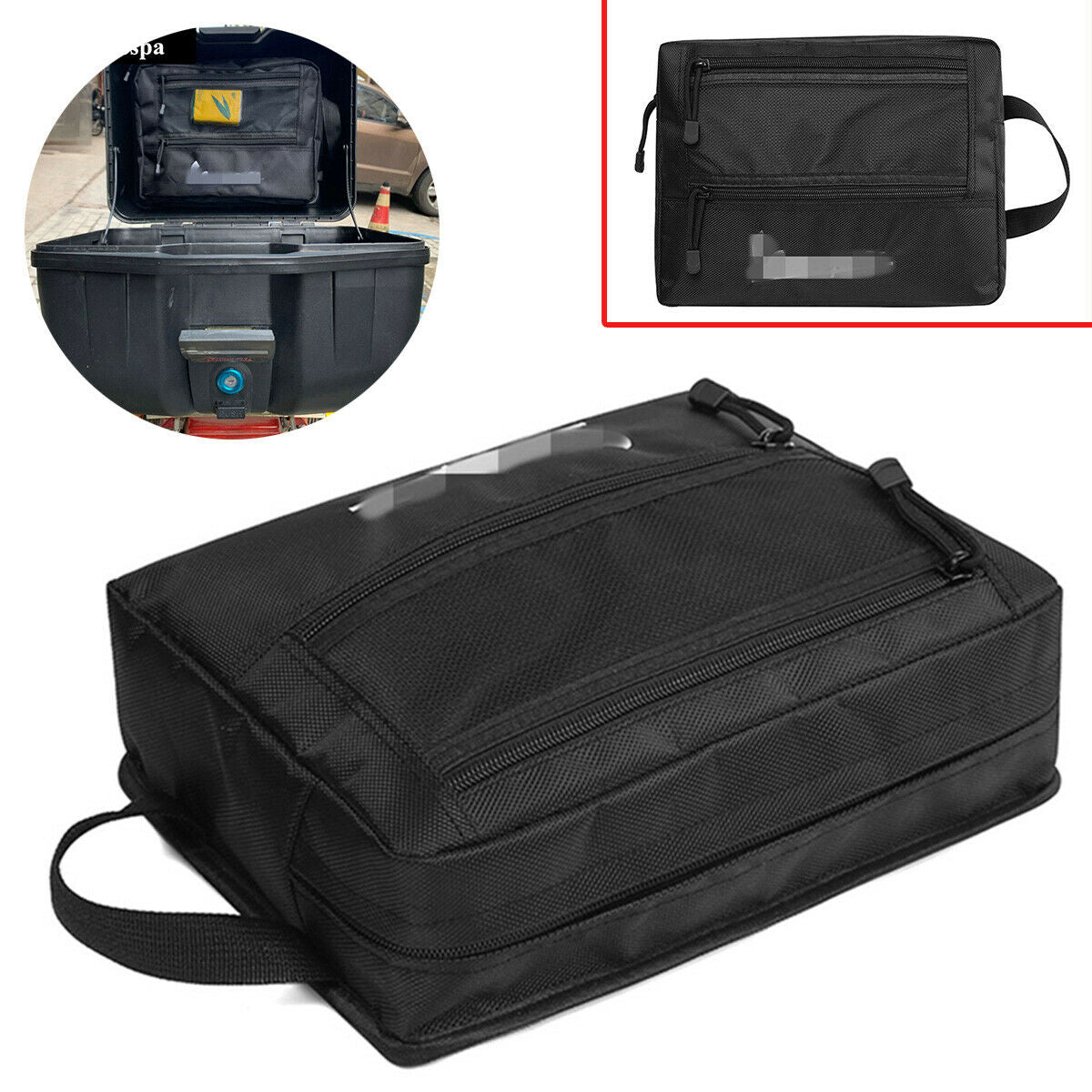 For All Models Vespa 1 Set Nylon Motorcycle Trunk Rear Seat Tool Organizer Bag