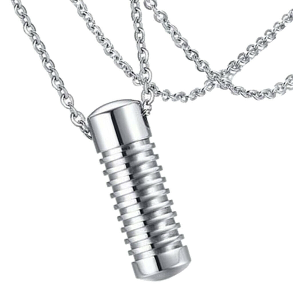 2 Pieces Urn Pendant Necklace - Openable Bottle Keepsake Pendant