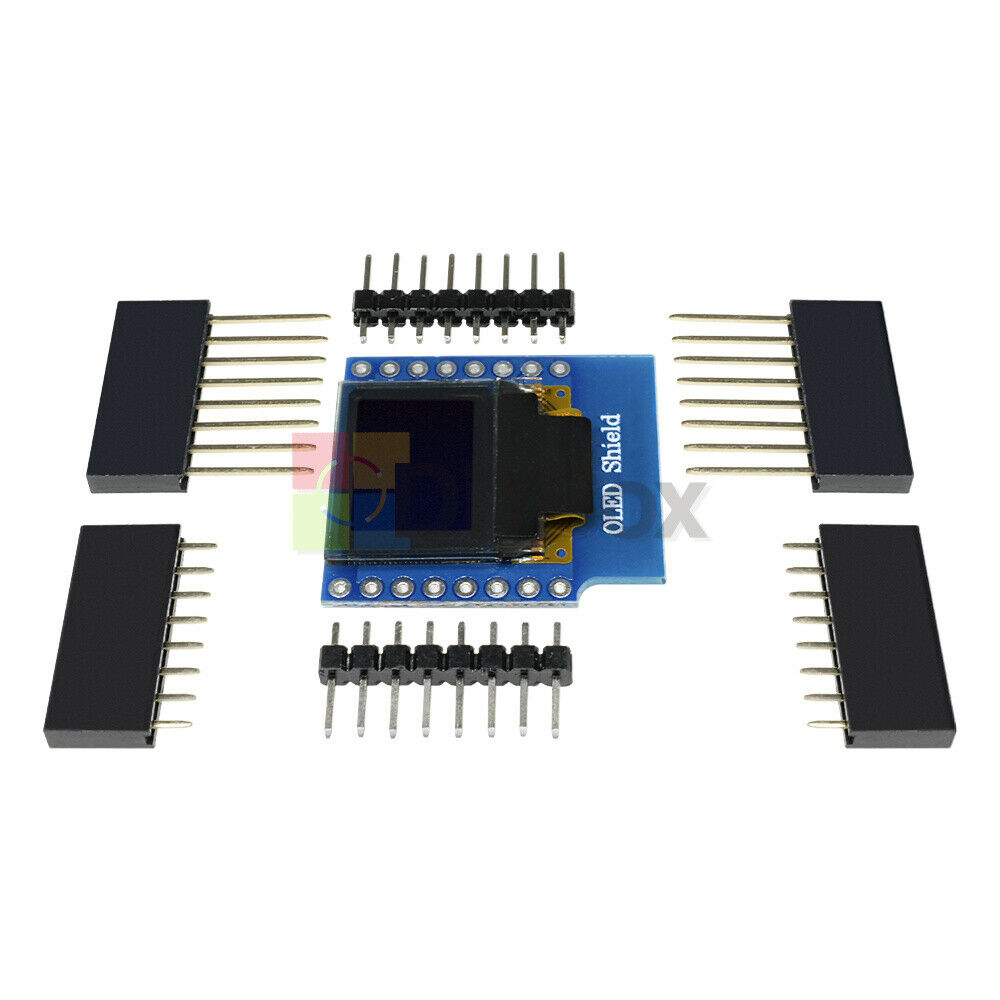 2PCS 0.66" D1 Mini OLED Display SSD1306 64x48 Shield for ESP8266 Arduino NodeMcu