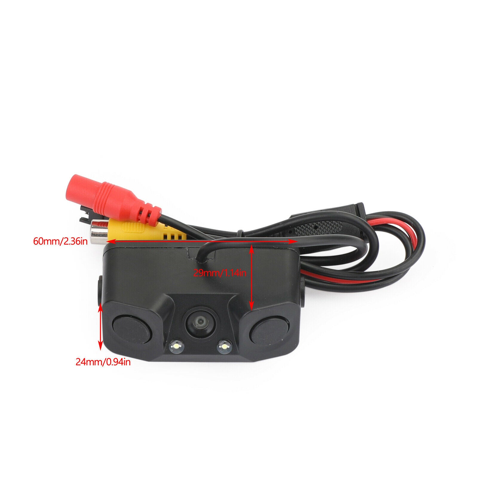 3in1 Car Reversing Rear View Camera Backup Radar Parking Sensor in one Cam CN