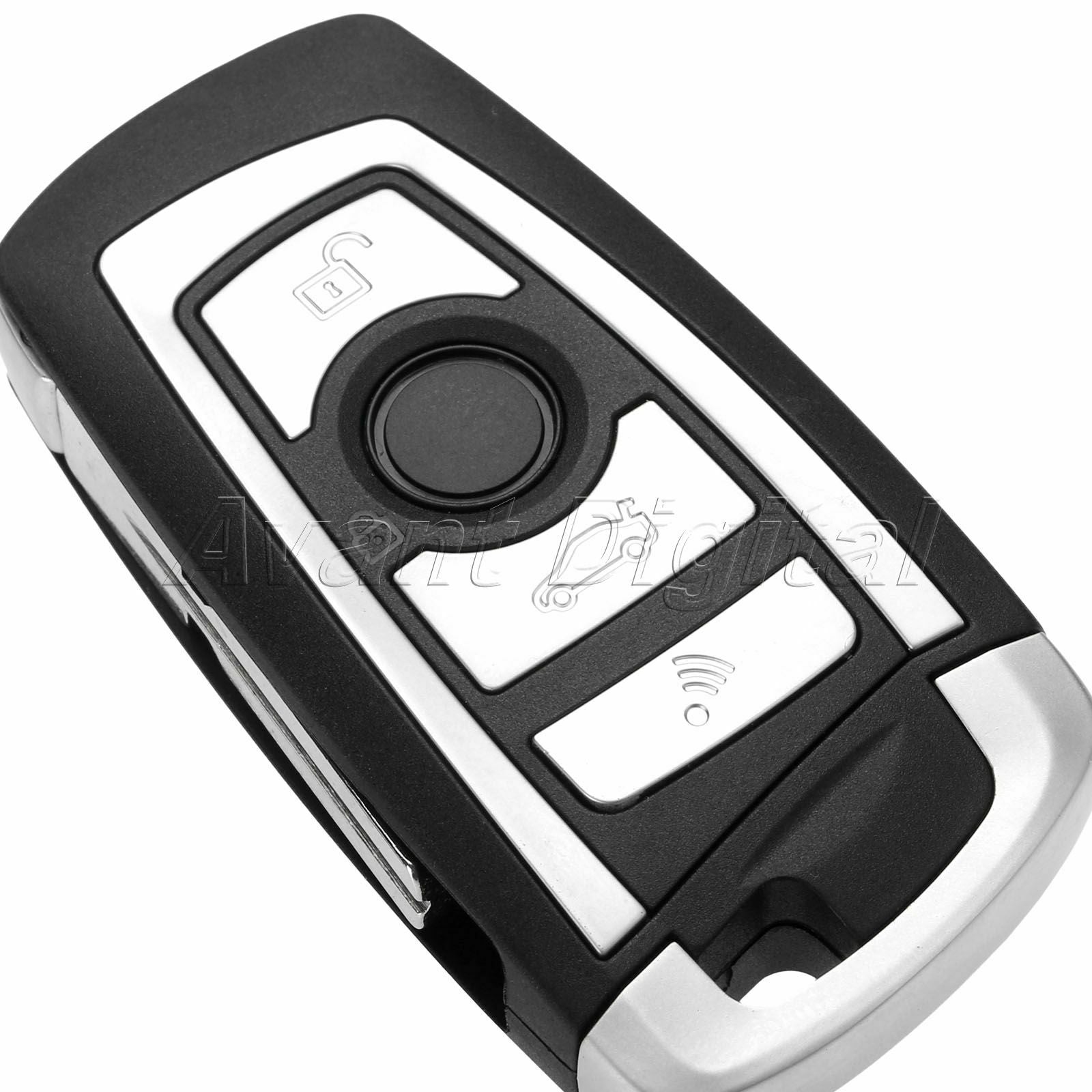 1Pc Remote Key 4 Buttons HU58 PCF7935 ID44 Chip Fit For 1998-2005 X5 Z3 Z4
