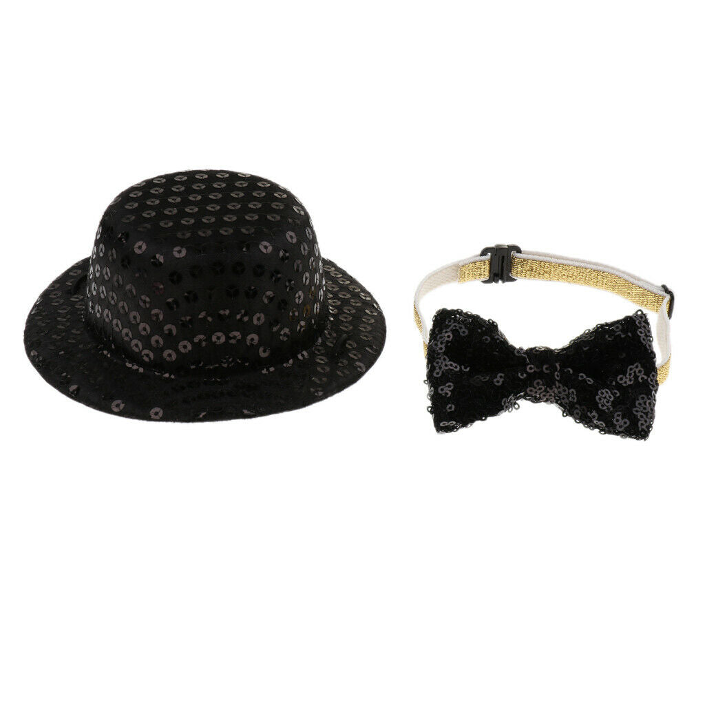 Pet Dog Hat, Xmas Party Holiday Dress Up Hats/  Black