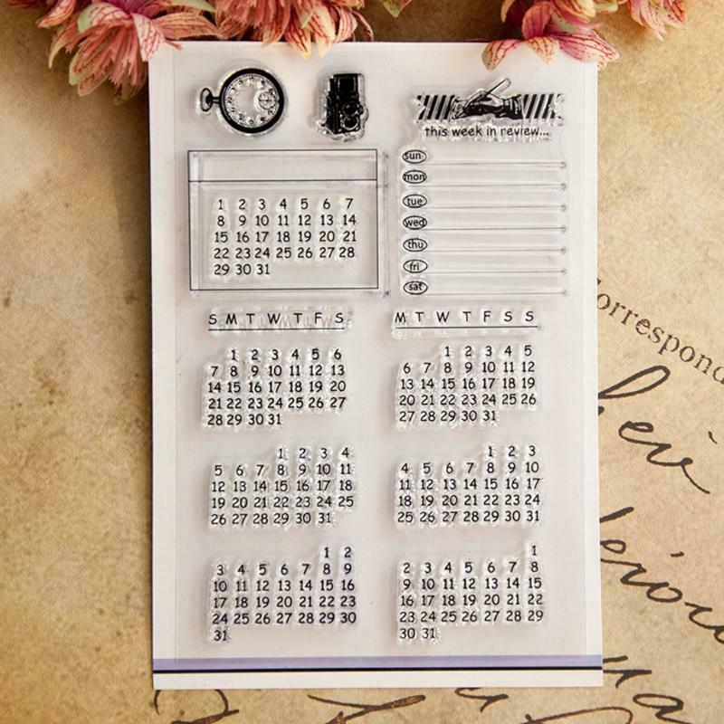 Numbers Clear Silicone Seal Stamp For DIY Album Scrapbooking Photo Card Decor