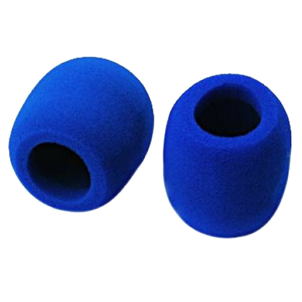 10 Pack Foam Microphone Cover Ball Type Windscreen in Blue