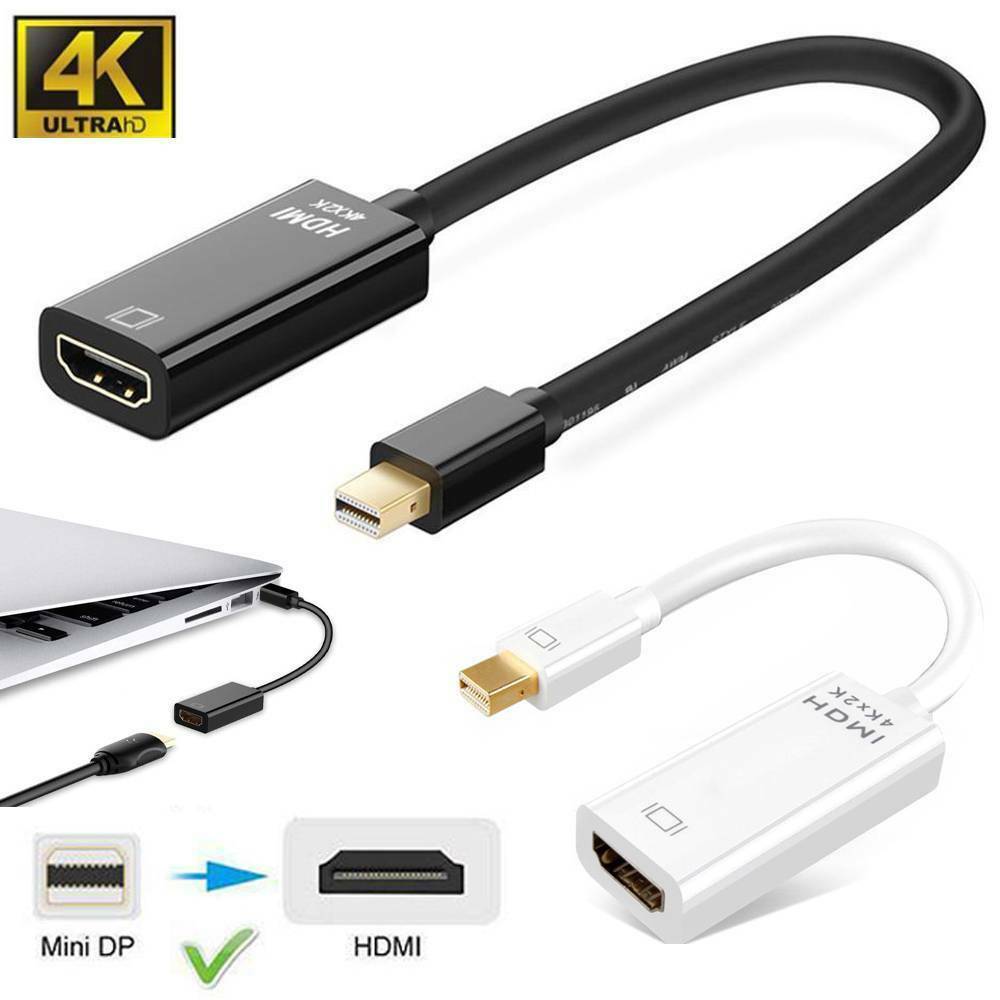 Mini Display Port to HDMI Mini DP Thunderbolt Compatible Monitor HDMI Adapter!