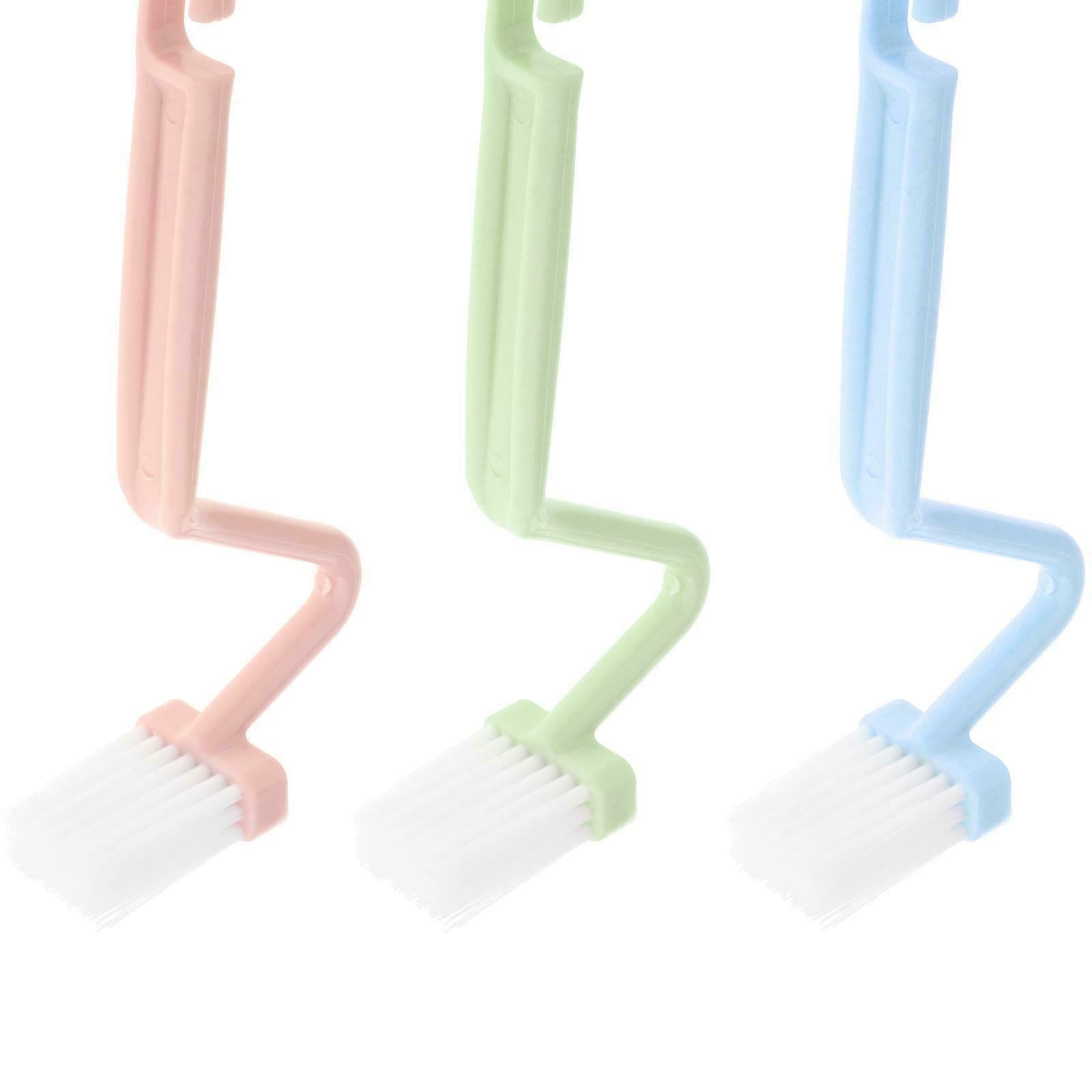 3Pcs Soft Multifunctional Toilet Brush Strong Cleaning Bathroom Accessory