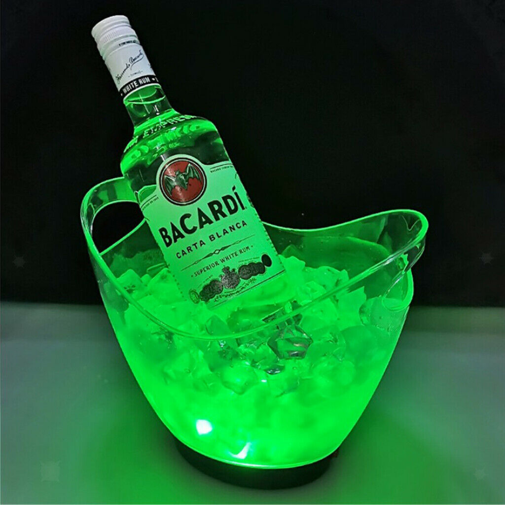 Luminous Ice Bucket Whisky Cooler Barrel Drink Freezer for Parties KTV Bar