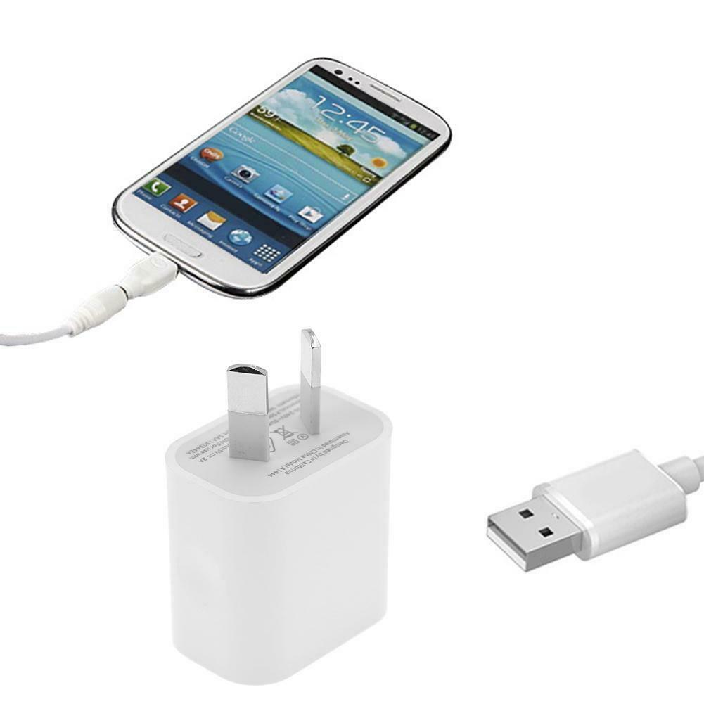 Portable 5V 2A Double Ports AU Plug USB Power Adapter Travel Charger @