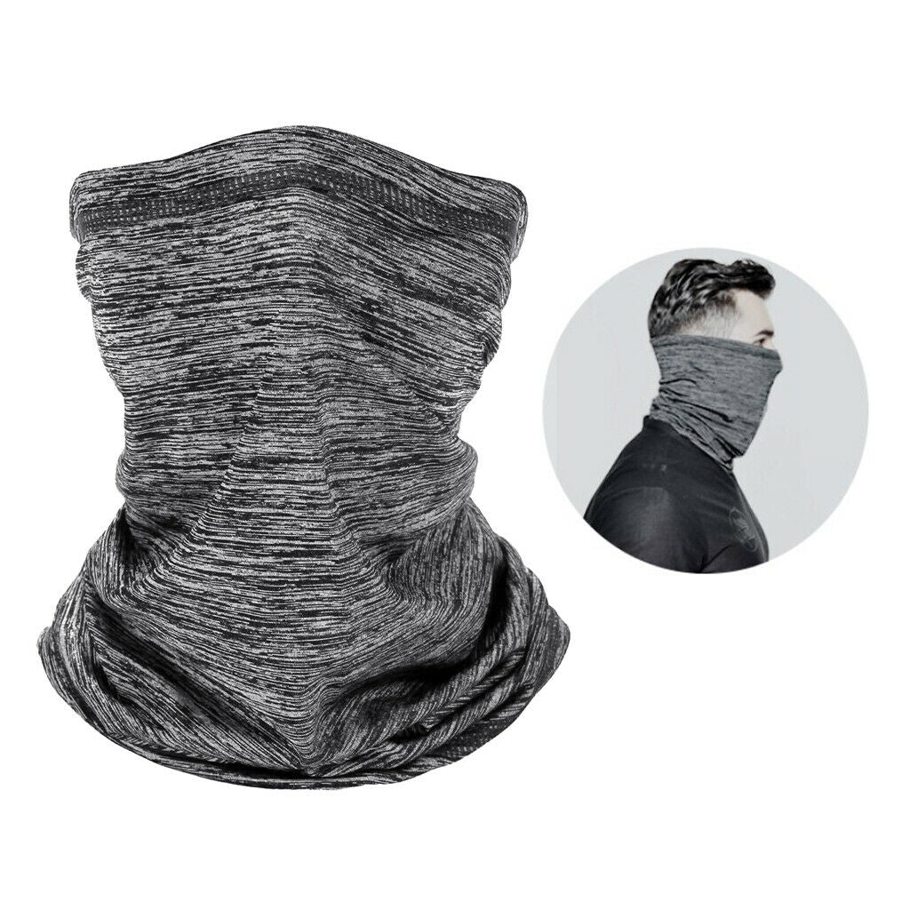 2PCS Mens Outdoor Balaclava Windproof Headscarf Ski Biking Neck Warmer