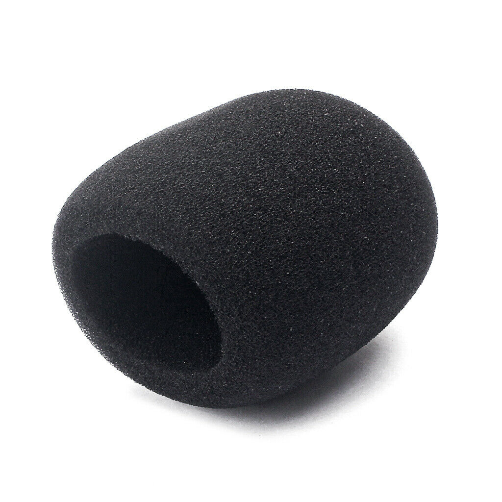 10 Pack Black Handheld Stage Microphone Windscreen Foam Mic Cover Karaoke